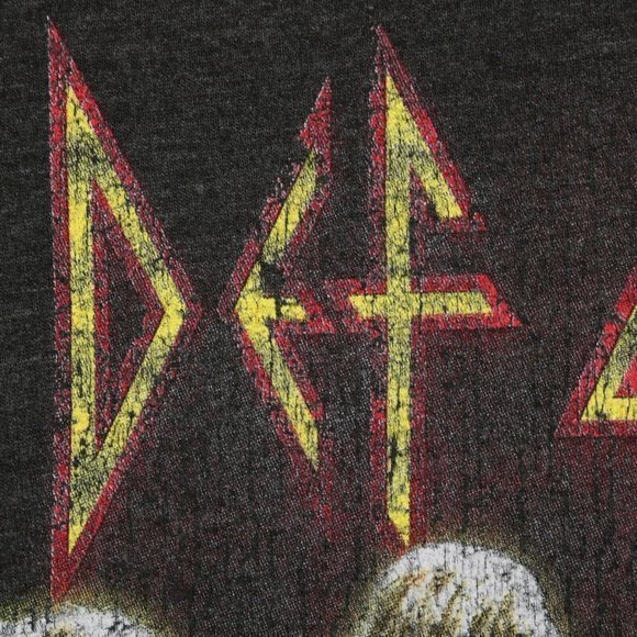 Def Leppard Sweatshirt Shirt Gray Rock Band L Large - Picture 9 of 10